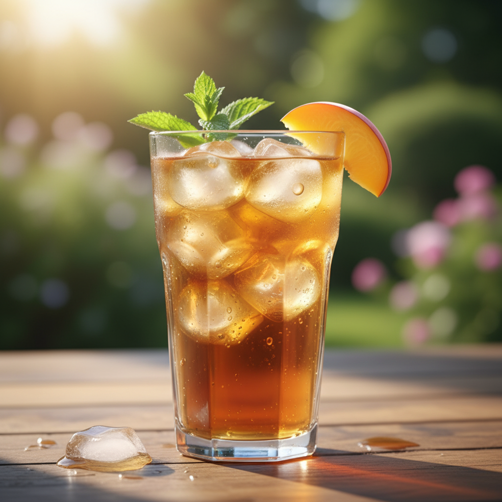 FLAVORED ICED TEA (PEACH, MANGO, RASPBERRY)