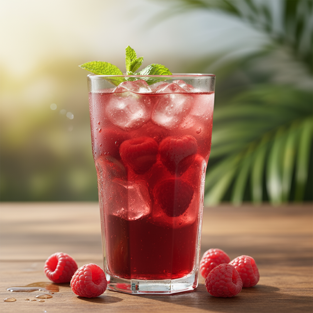 FLAVORED ICED TEA (PEACH, MANGO, RASPBERRY)