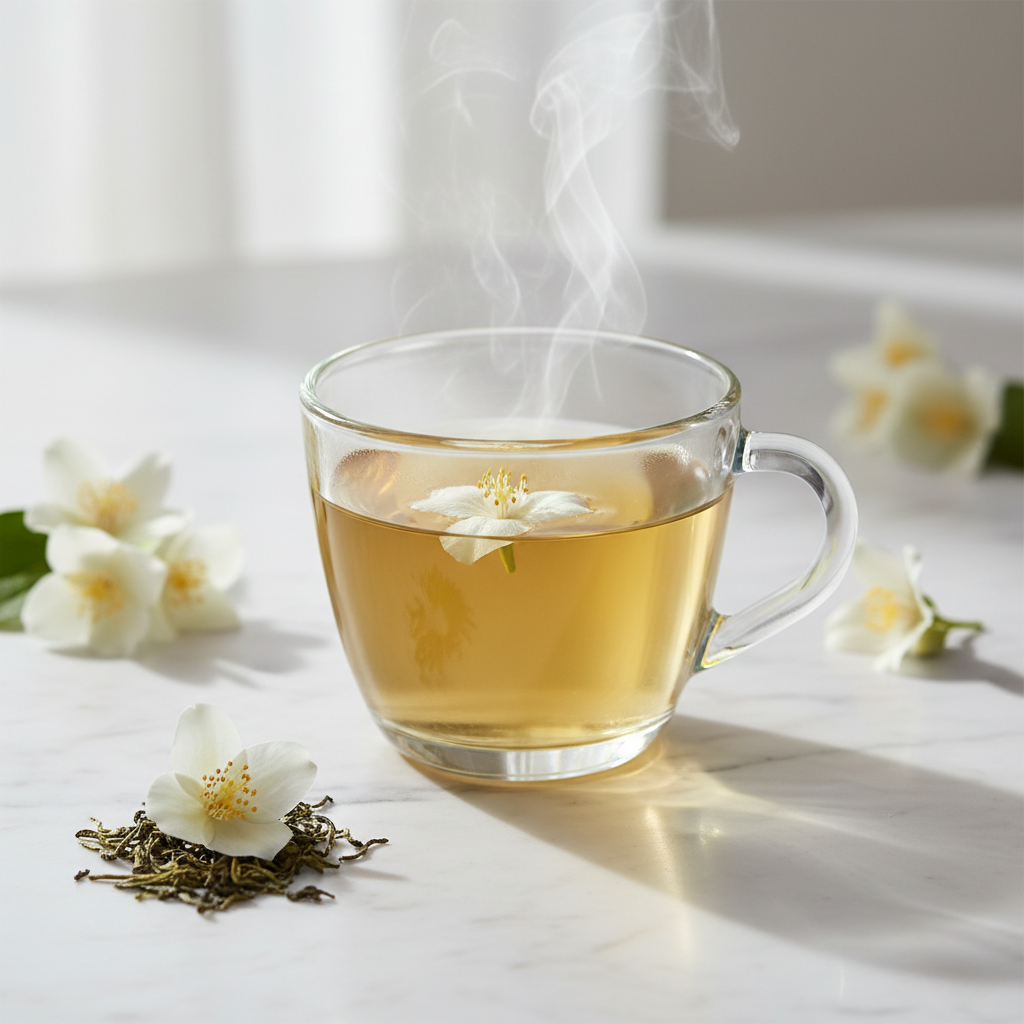 HOT TEA: JASMINE TEA, GREEN TEA, OR GINGER TEA