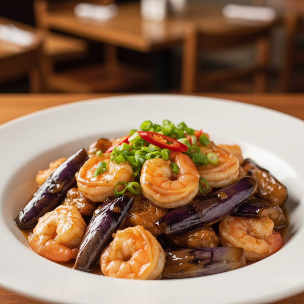 E - 8 EGG PLANT SHRIMP