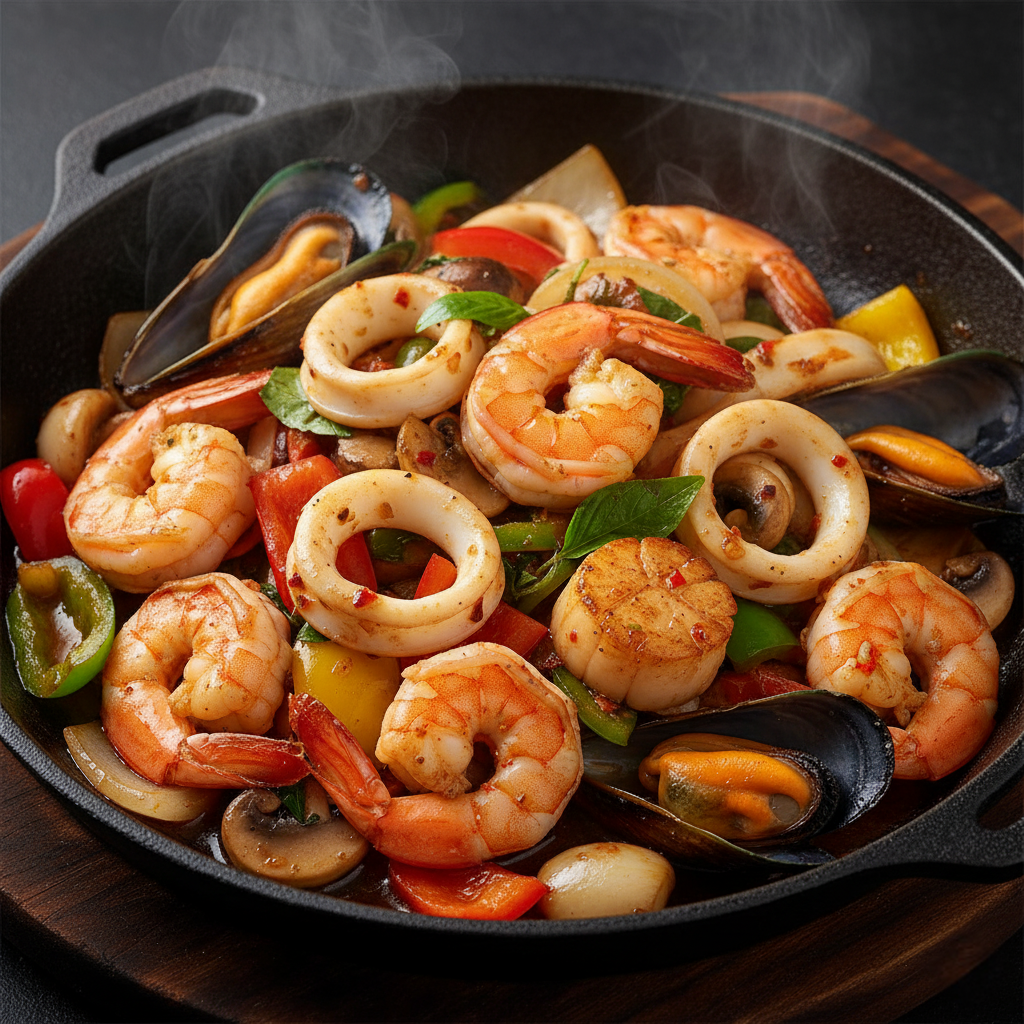 E - 9 SEAFOOD ON FIRE