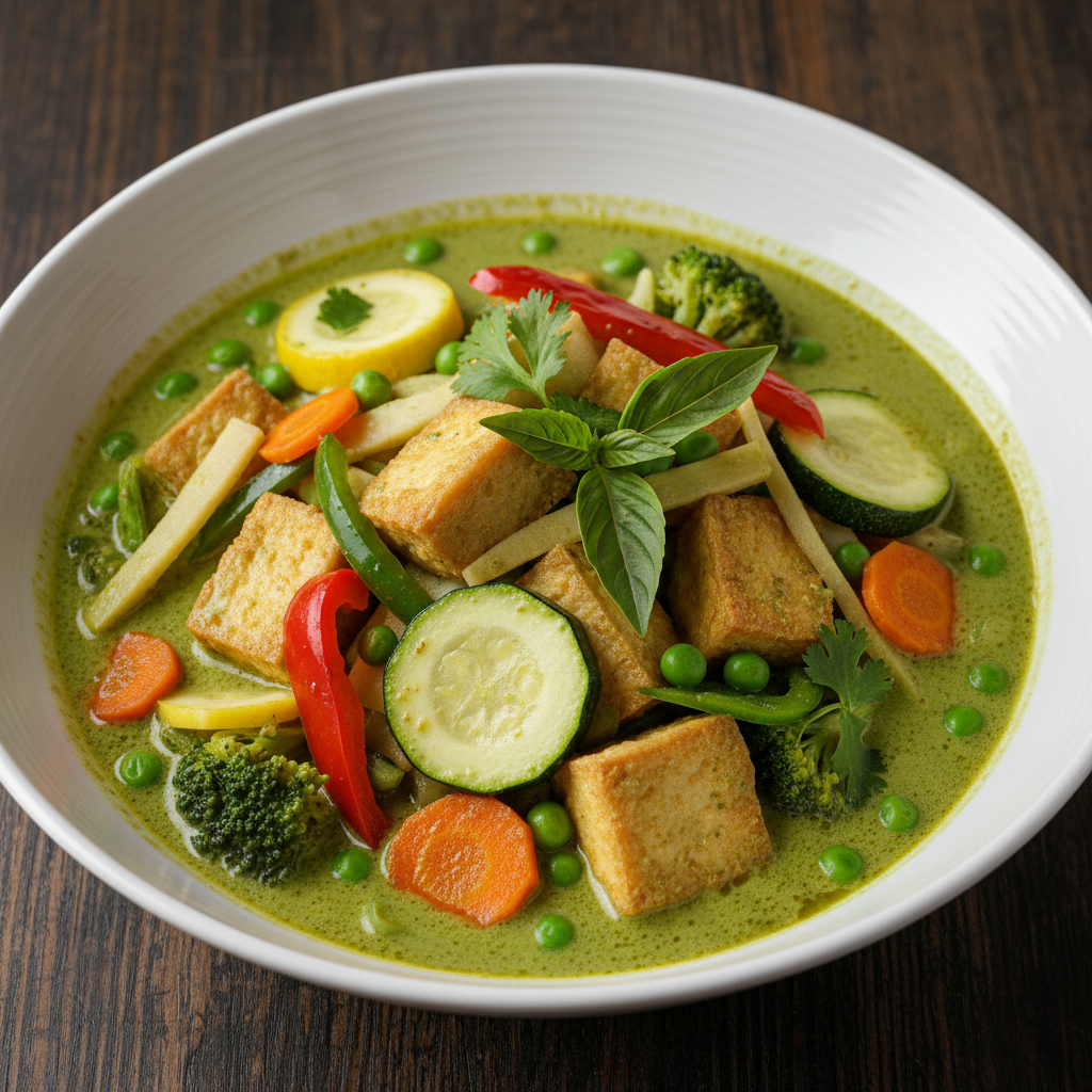 V - 6 GREEN CURRY TOFU 🌶️🌶️