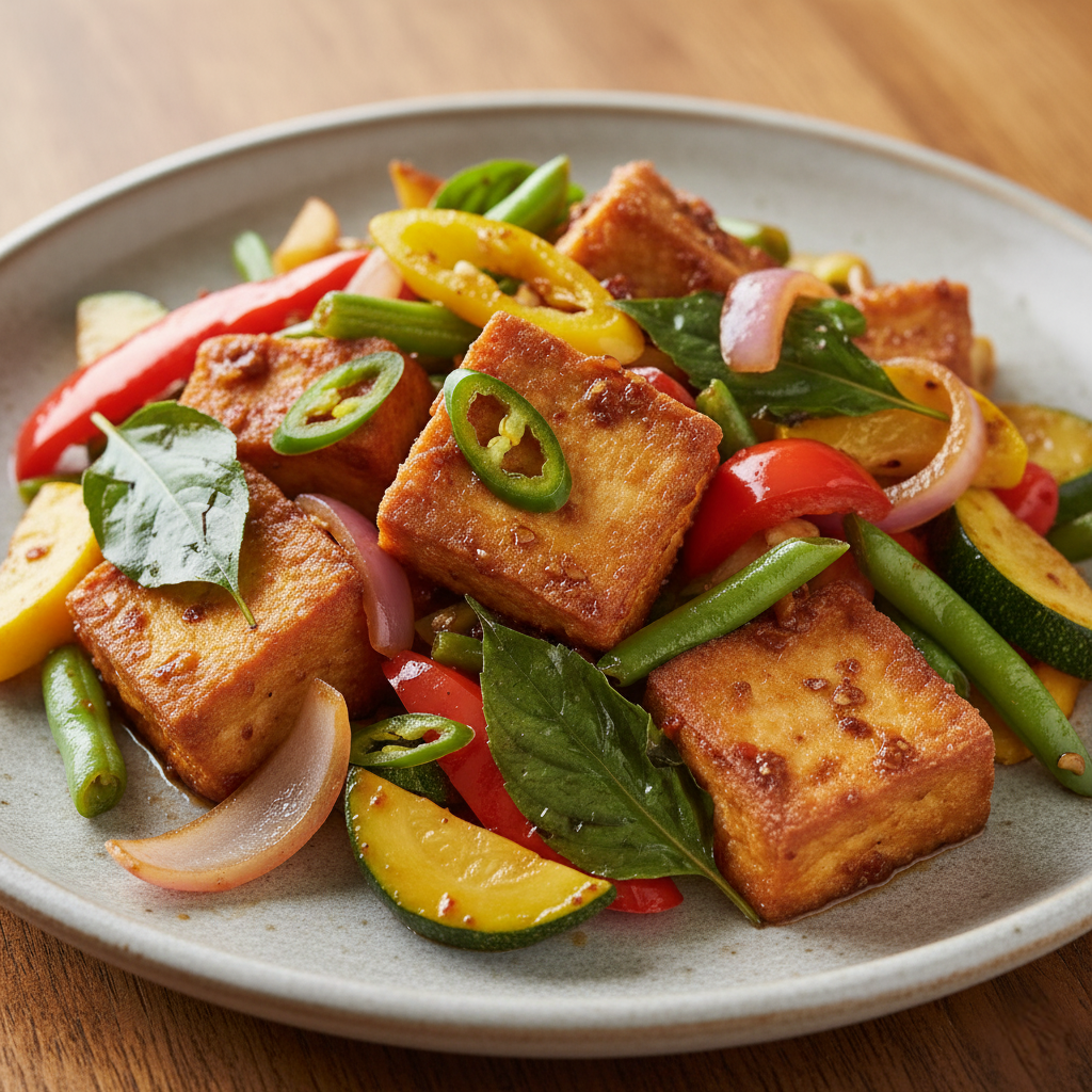 V - 7 BASIL TOFU