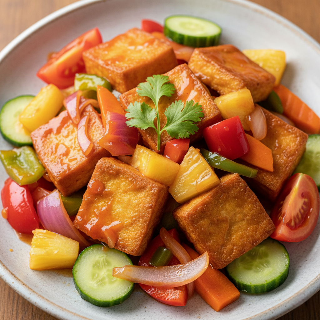 V - 9 SWEET 'N SOUR TOFU
