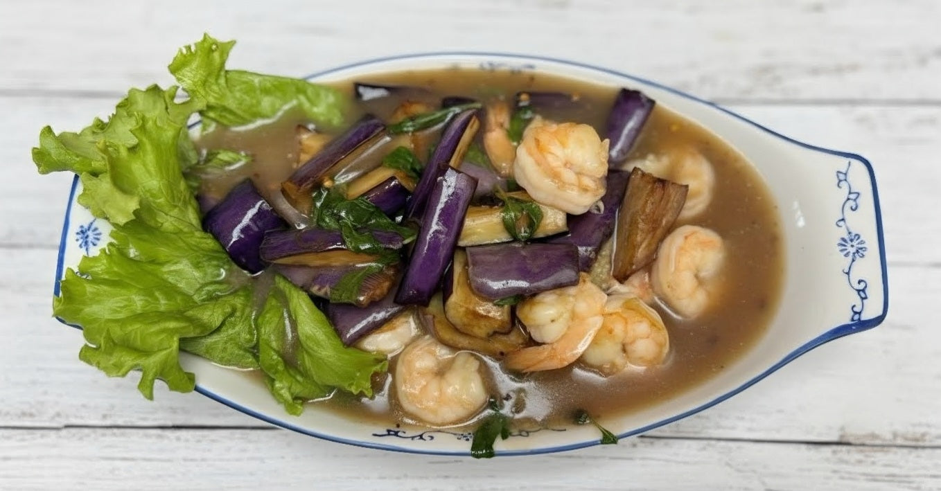 E - 8 EGG PLANT SHRIMP