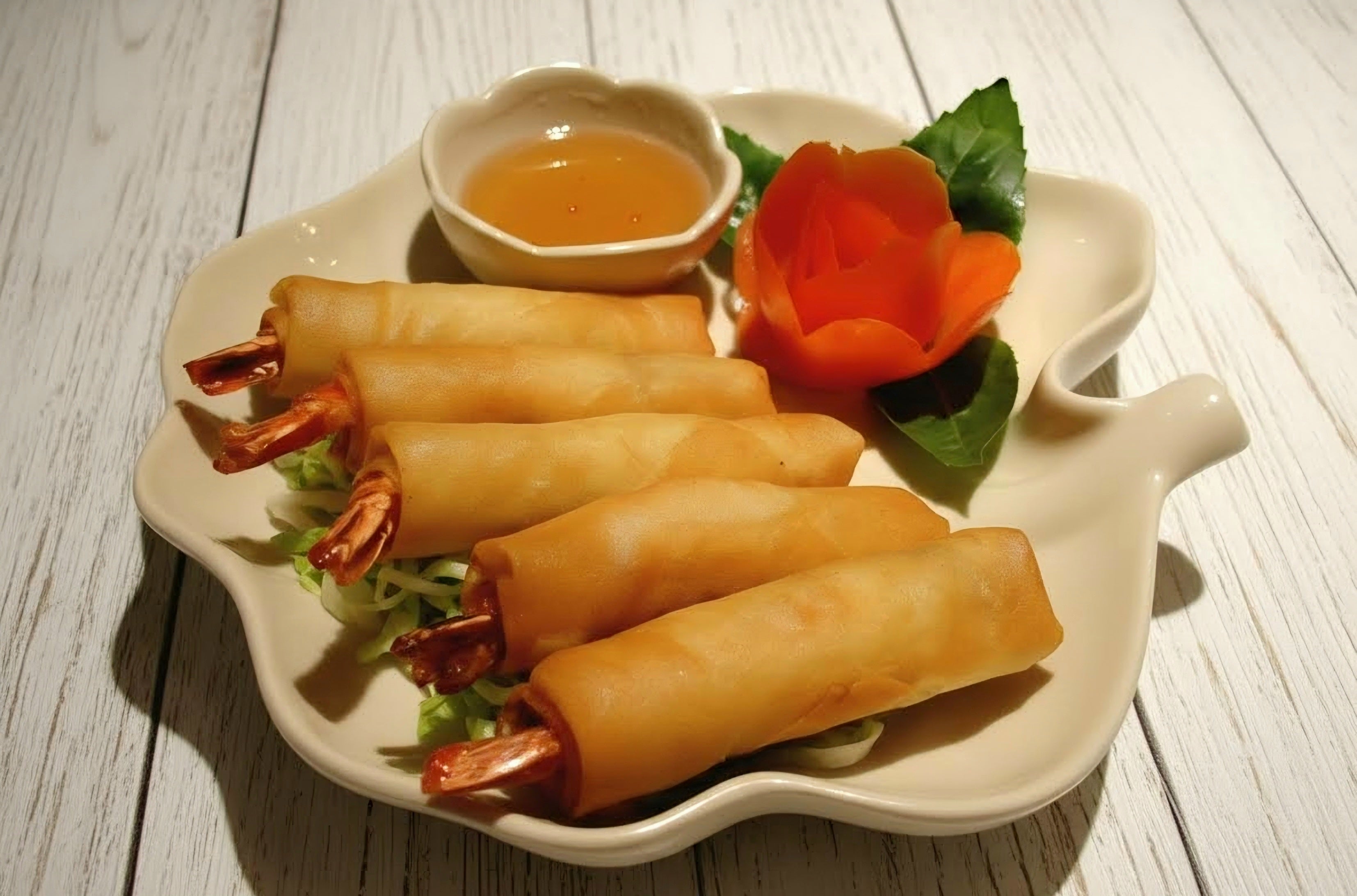 A - 9 SHRIMP ROLLS (5)