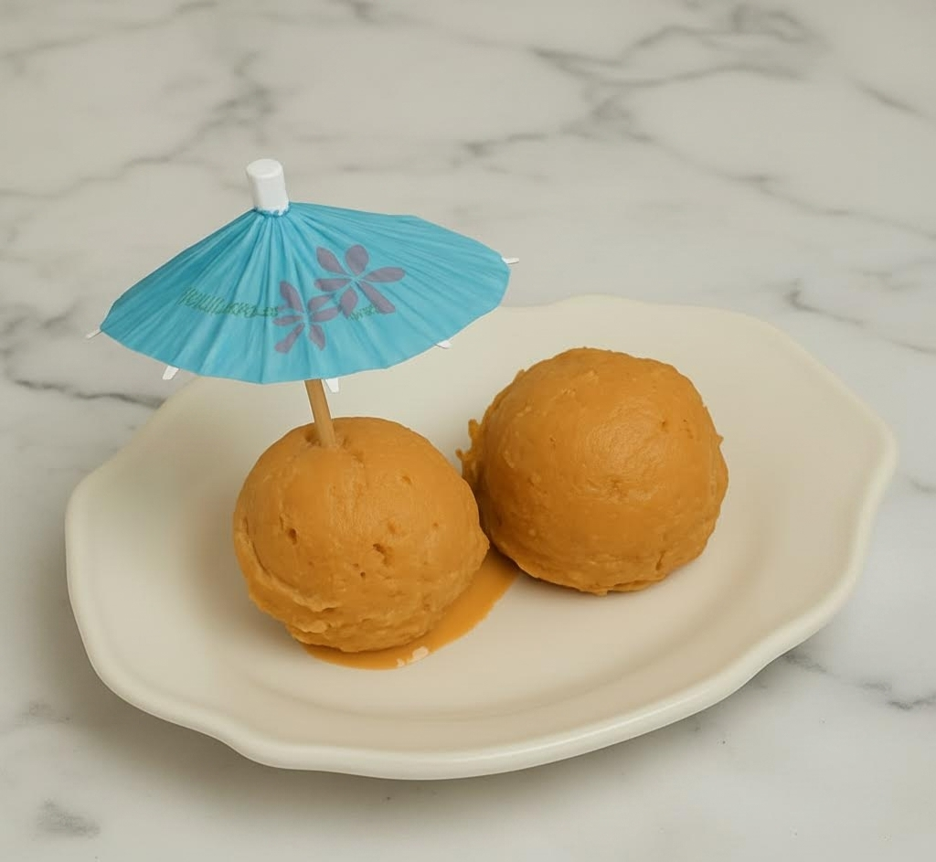 D - 4 HOME-MADE THAI TEA ICE CREAM