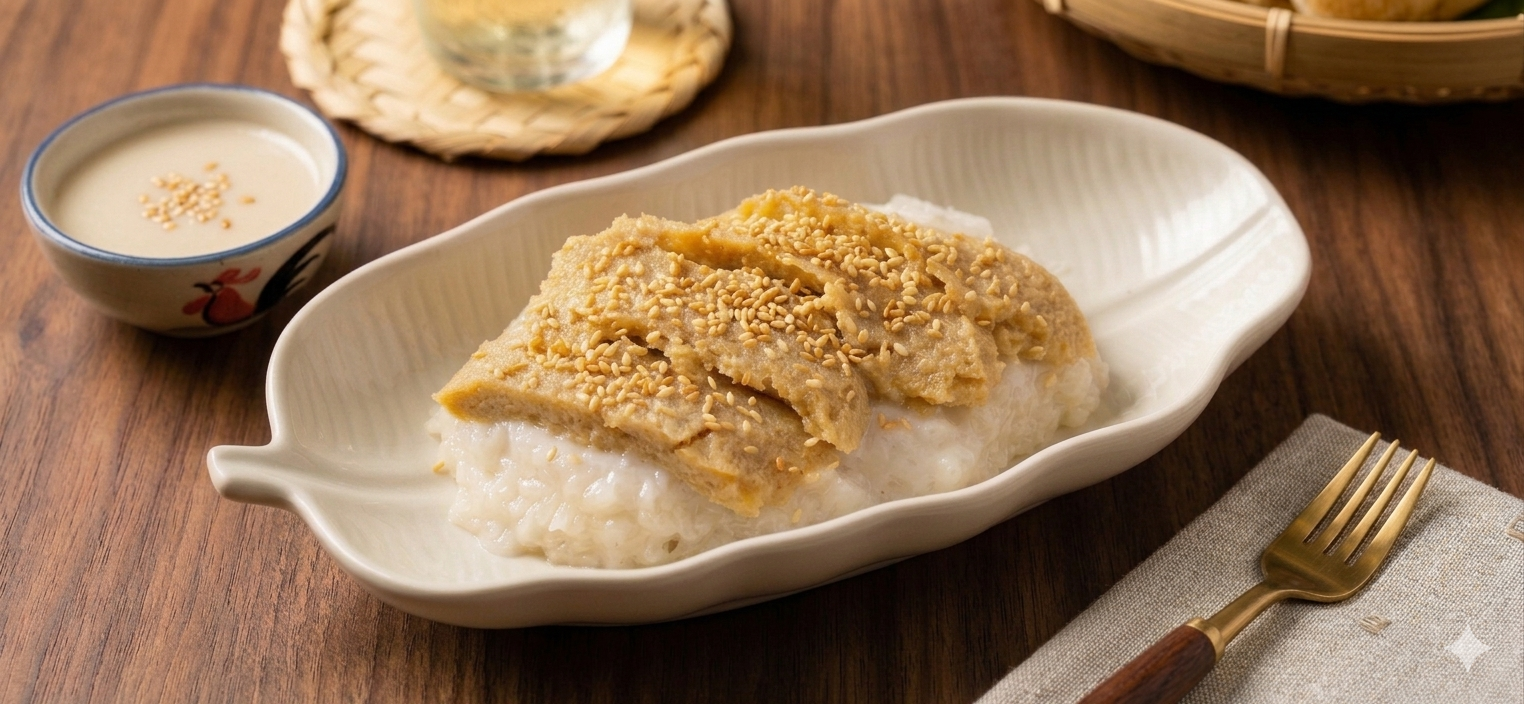 D - 5 STICKY RICE WITH THAI CUSTARD